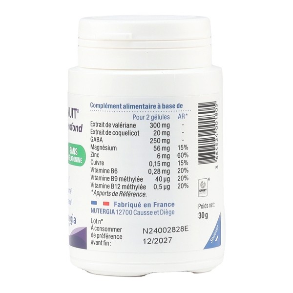 Nutergia Ergynuit Sommeil Profond gélules