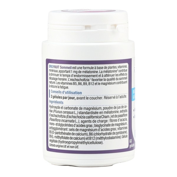 Nutergia Ergynuit Sommeil 1mg gélules