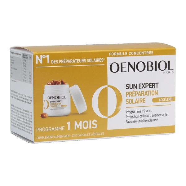 Oenobiol Sun Expert Préparateur solaire accélérée capsules