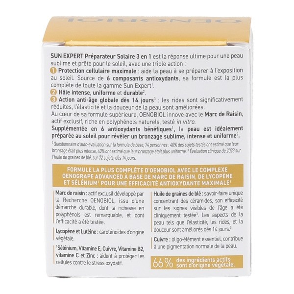 Oenobiol Sun Expert préparateur solaire 3 en 1 capsules