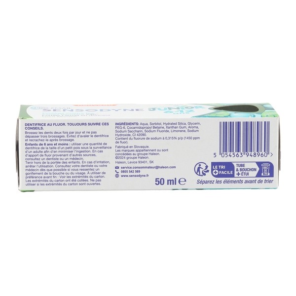Sensodyne pro émail dentifrice Junior