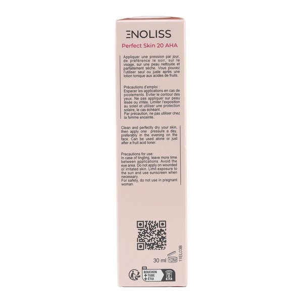 Codexial Enoliss Perfect skin 20 AHA gel rénovateur nuit