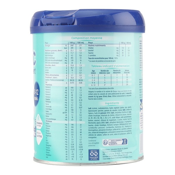 Novalac Novagest+ lait 0-12 mois