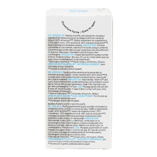 La Roche Posay Effaclar pain dermatologique anti imperfections