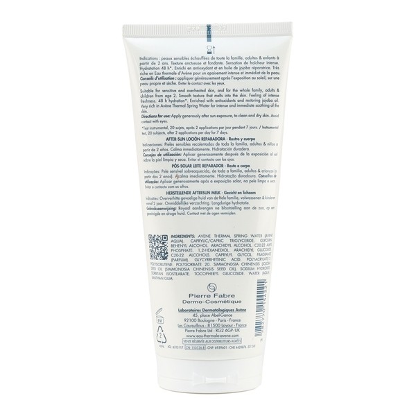 Avène après-soleil lait réparateur