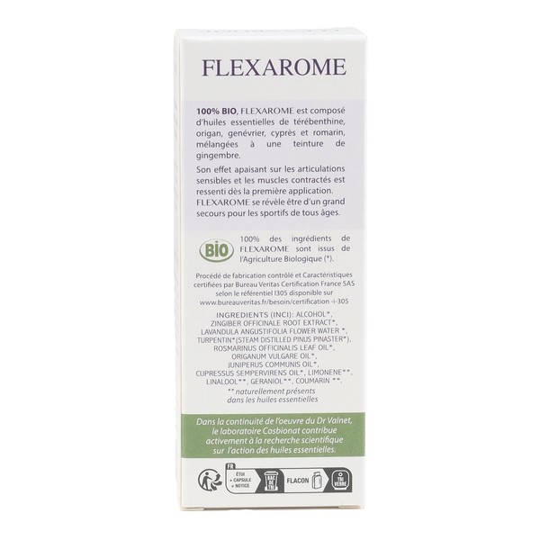 Docteur Valnet Flexarome articulations et muscles Bio