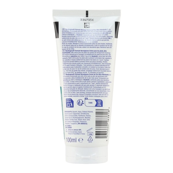 Neutrogena Crème Riche Ultra nourrissante pieds secs et rugueux