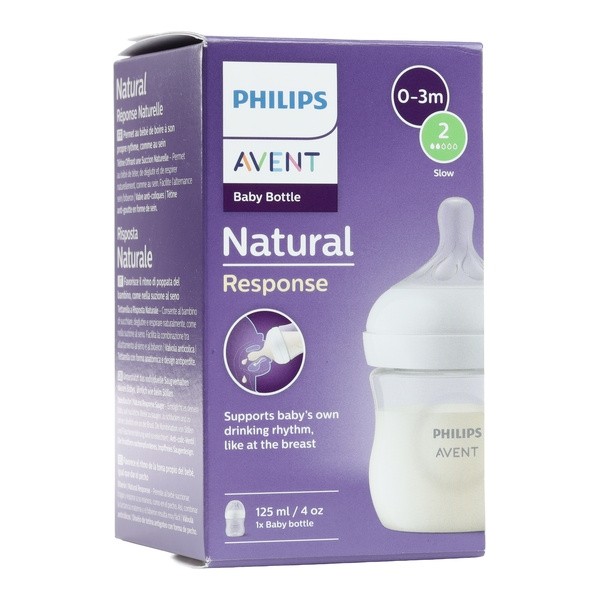 Avent Biberon Natural Response plastique 125 ml