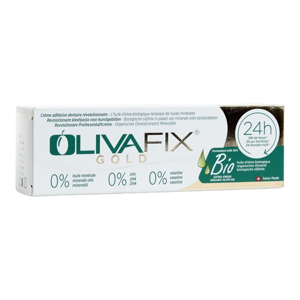 Olivafix Gold crème adhésive dentaire