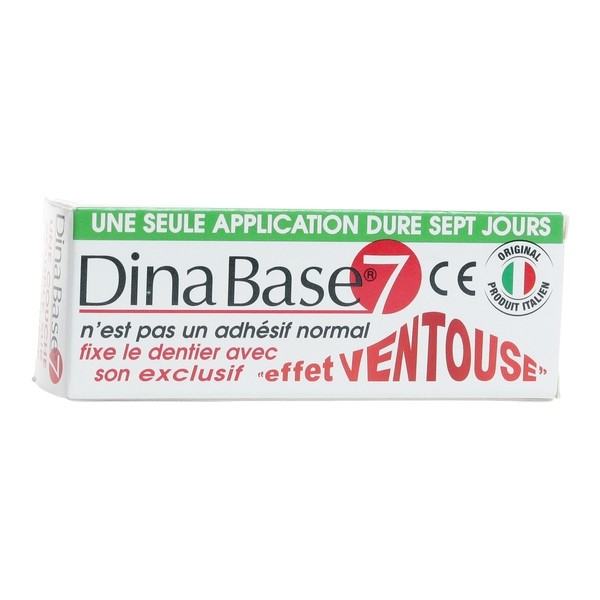 Dinabase 7 gel adhésif pour prothèse dentaire