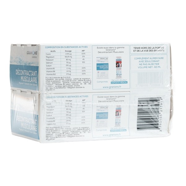 Granions Décontractant Musculaire ampoules