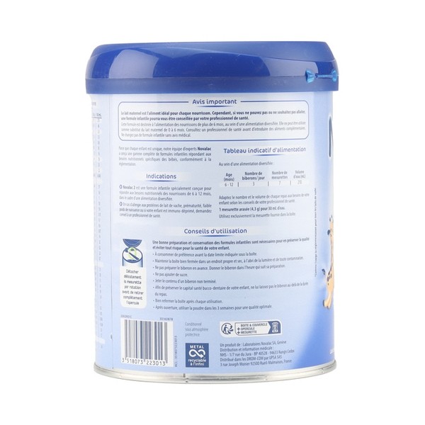 Novalac lait 2ème âge