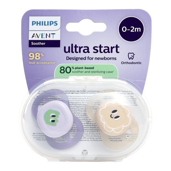 Avent Ultra Start sucette anatomique silicone 0-2 mois
