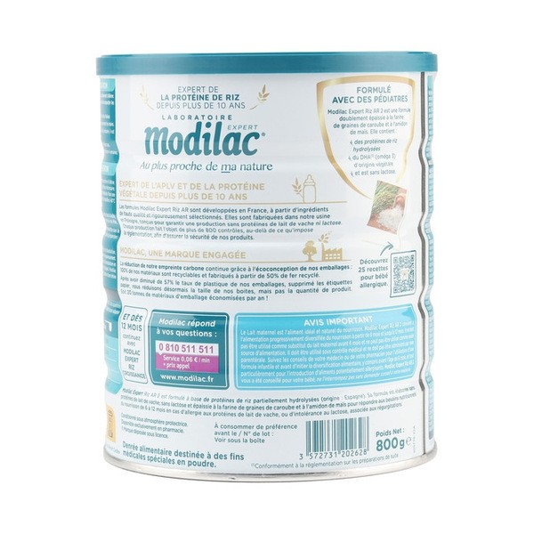 Modilac Riz AR 2 lait 2ème âge