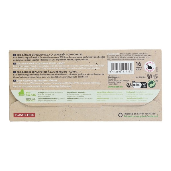 Bande dépilatoire corps et jambes EcoDepil Daen