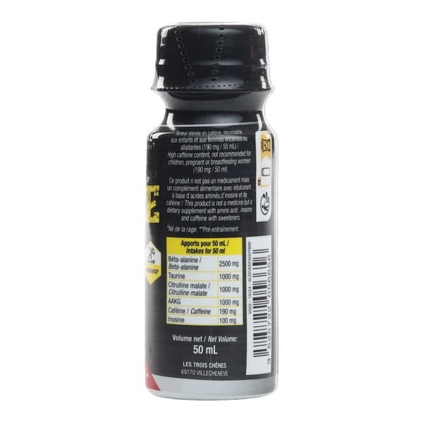 Eric Favre Born of Rage pre workout shot framboise