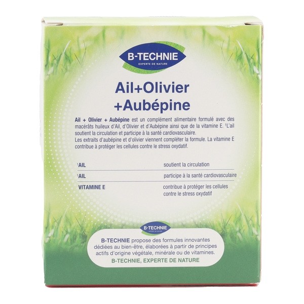 Biotechnie Ail Olivier Aubépine capsules