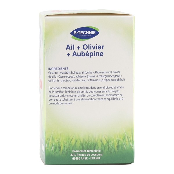Biotechnie Ail Olivier Aubépine capsules
