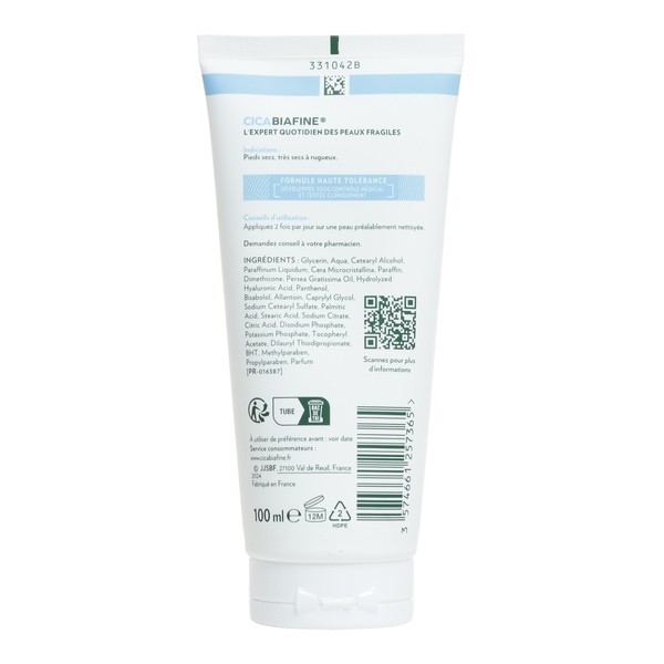 Cicabiafine crème pieds secs anti-fendillements