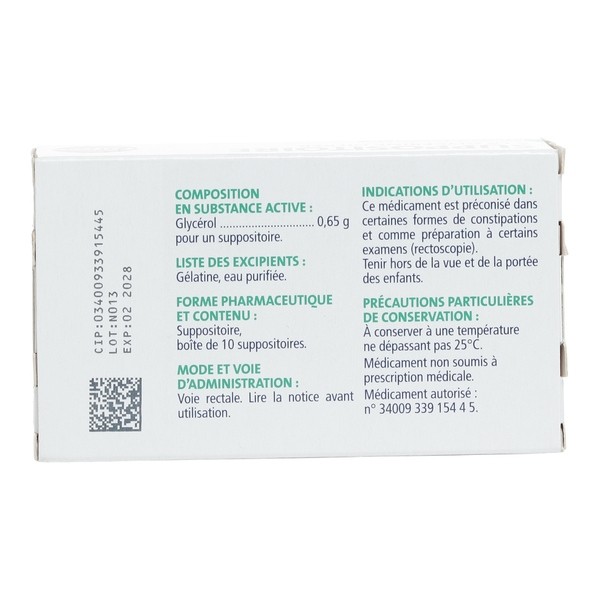 Gifrer Suppositoire à la glycérine Nourrissons