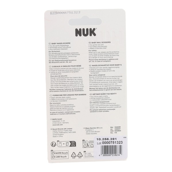 Nuk ciseaux bout rond