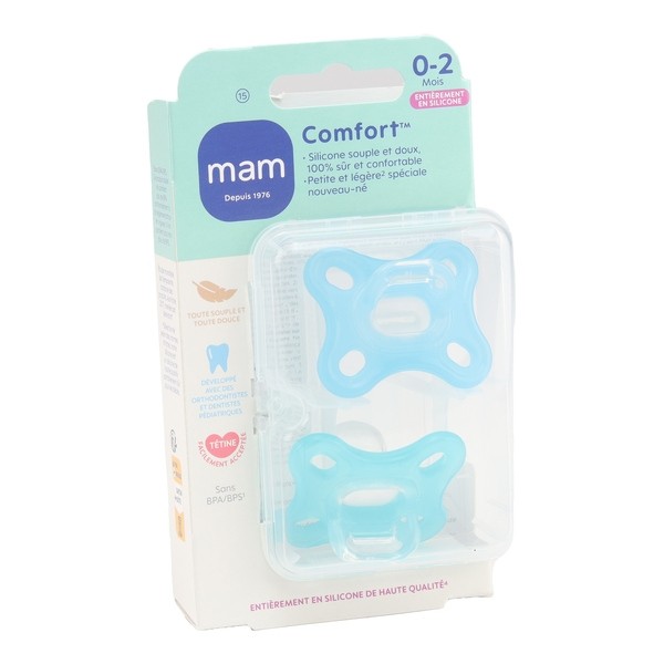 MAM Comfort Sucette symétrique 0-2 mois