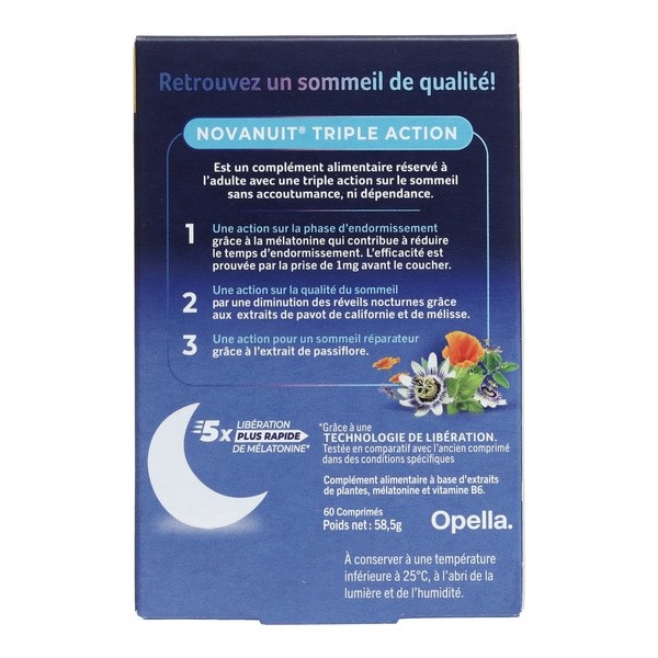 Novanuit Triple Action comprimés