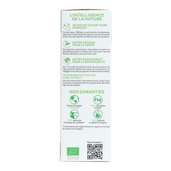 Arkofluides stimulant physique et intellectuel bio ampoules