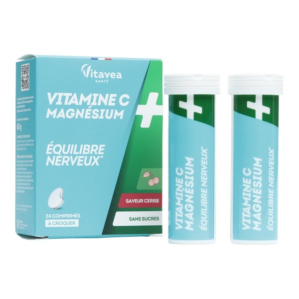 Vitavea vitamine C magnésium équilibre nerveux comprimés