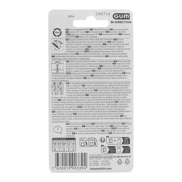 Gum Bi-Direction brossette interdentaire