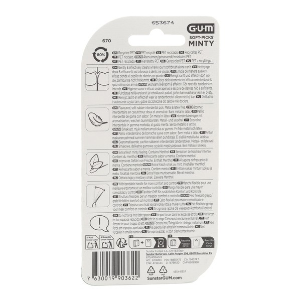 Gum Soft Picks 40 bâtonnets interdentaires