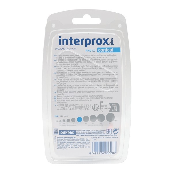 Brossettes interdentaires Interprox Plus 90° coniques