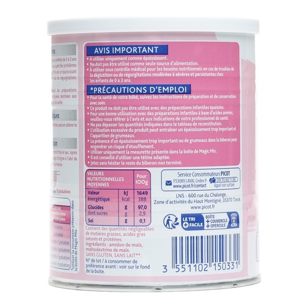 Magic Mix épaississant lait bébé