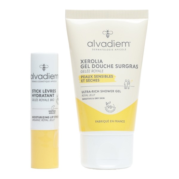 Alvadiem Coffret Gel douche et stick lèvres