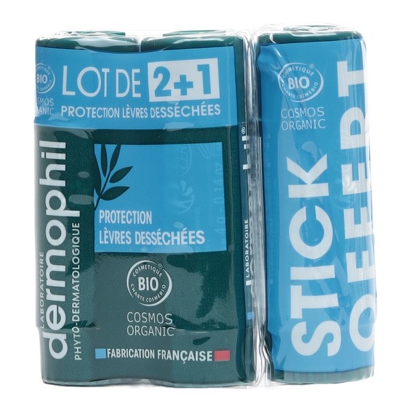 Dermophil Indien Stick Protection des lèvres desséchées Bio