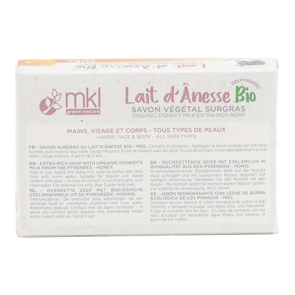 MKL savon végétal lait d'ânesse bio Miel