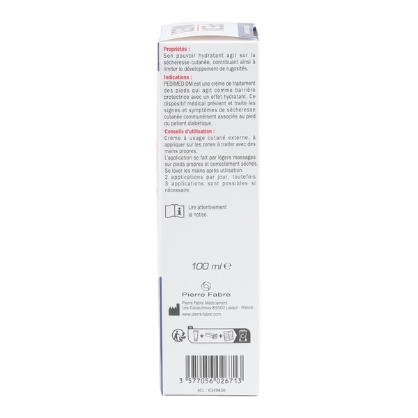 Pedimed crème pieds secs