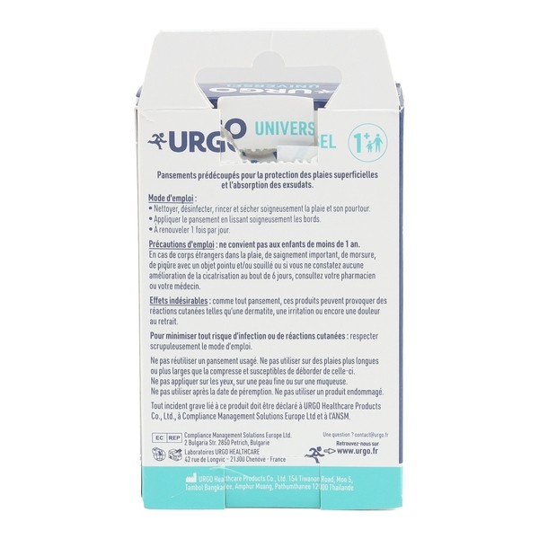 Urgo pansement prédécoupé universel