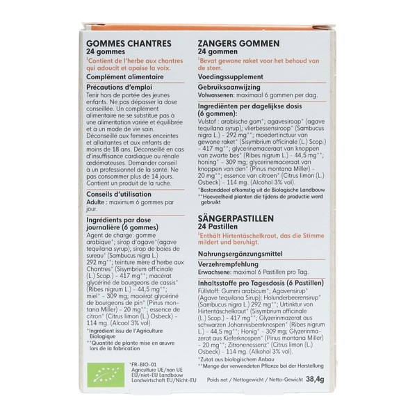 HerbalGem Gommes des Chantres bio