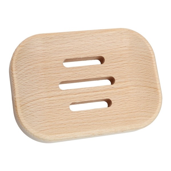 Avril Porte savon en bois de hêtre