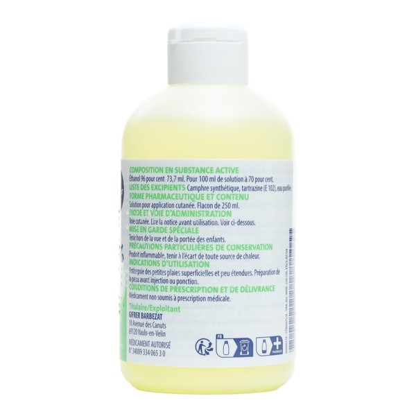 Gifrer alcool modifié à 70 ° solution