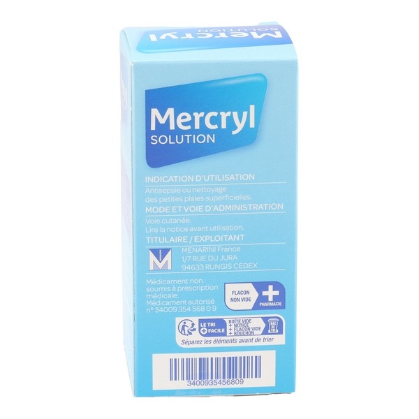 Mercryl solution antiseptique
