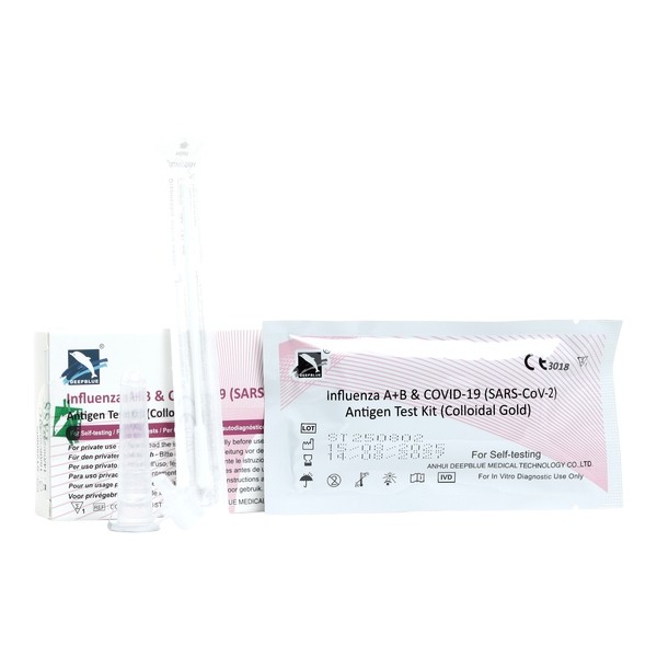 Autotest covid et grippe DeepBlue