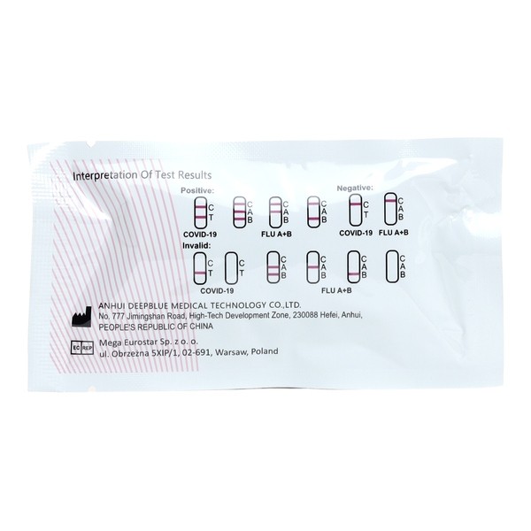 Autotest covid et grippe DeepBlue