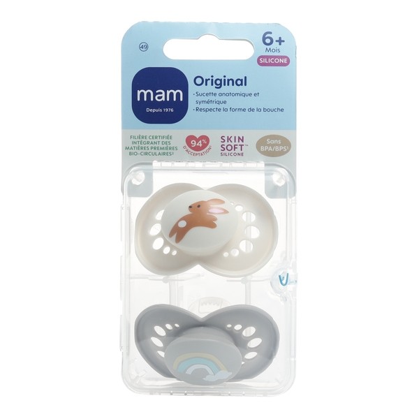 MAM Original sucette symétrique silicone +6 mois
