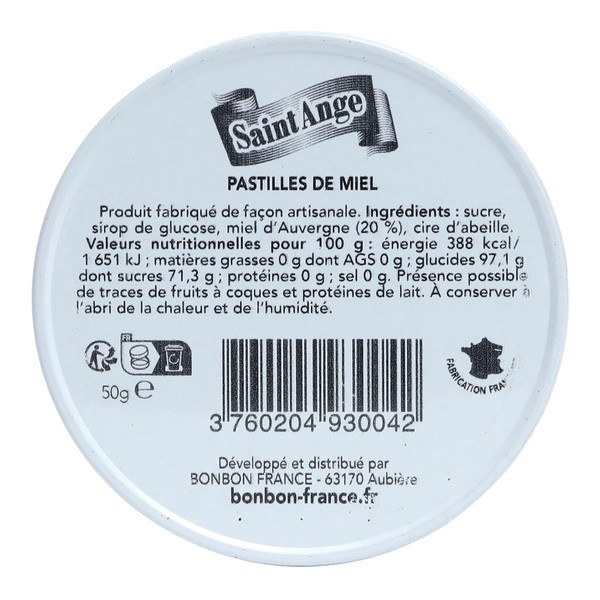 Saint Ange pastilles miel