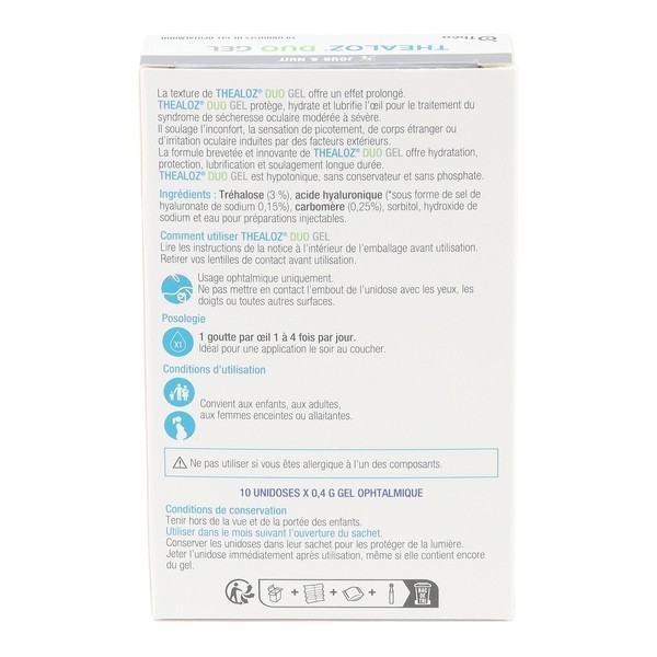 Thealoz Duo Gel Yeux secs unidoses