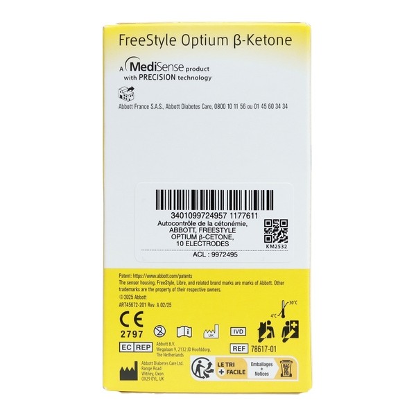 Freestyle Optium B Ketone électrodes