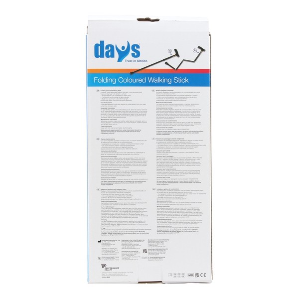 Canne pliante colorée