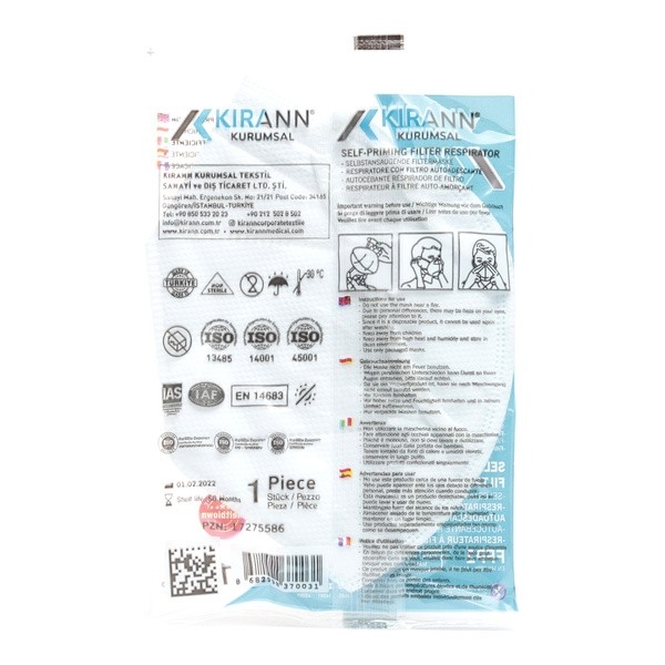 Masque FFP2 NR Kirann